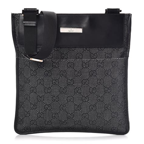 gucci purse white crossbody|Gucci black canvas crossbody bag.